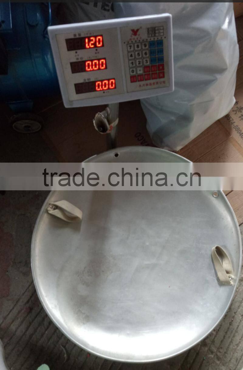 Vintage Round Aluminum Saucer Sled Metal Snow Disc w/ Canvas Strap Handles 25"