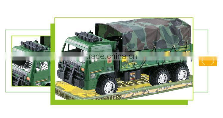 Hot sale firction inertial military set play large plastic toy car