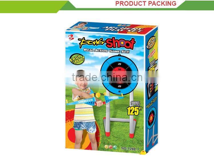 Good quality kids sport toys plastic small bow and arrow target shooting toy