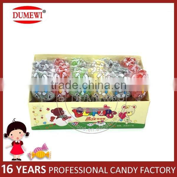 Colorful Fruity Delicious Soft Candy Rabbit Shapes Jelly Lollipop Candy