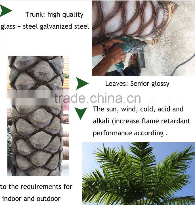Wholesale plastic all kinds of outdoor fake artificial date palm trees