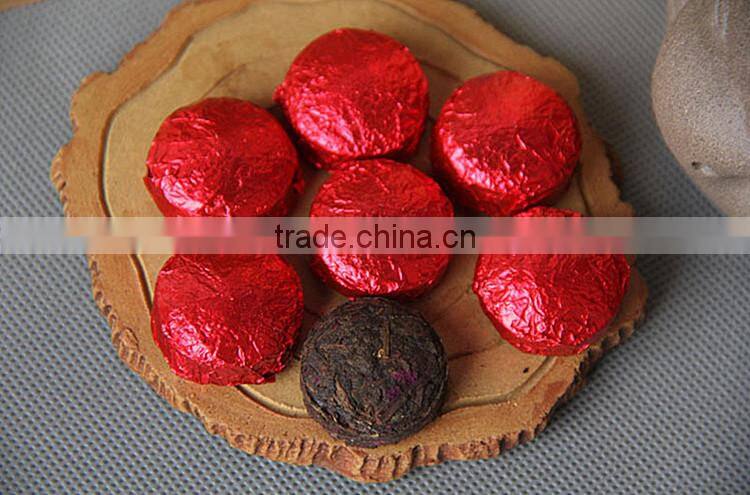 Top quality different kinds scented compressed puer tea slimming ripe puer mini puer tuo tea