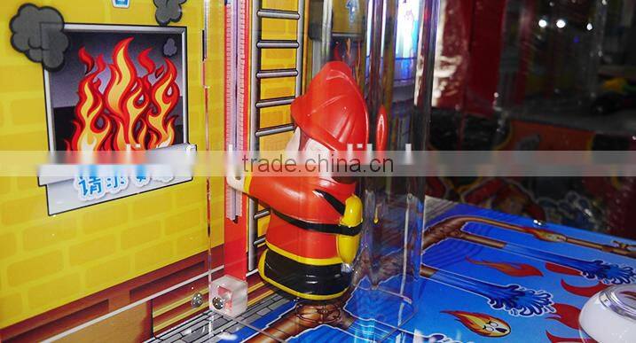 2017 DianFu super fireman kids electronic hitting game machine arcade lottery machine for sale