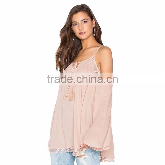 New Fashion Long Sleeve Chiffon Blouse 2016