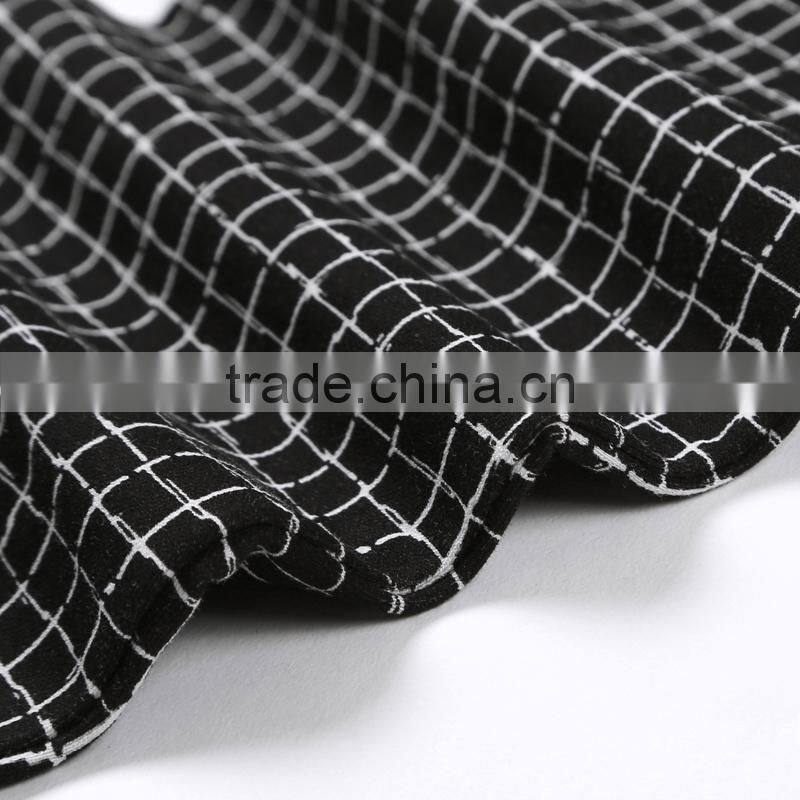 Retro women plaid pants pants