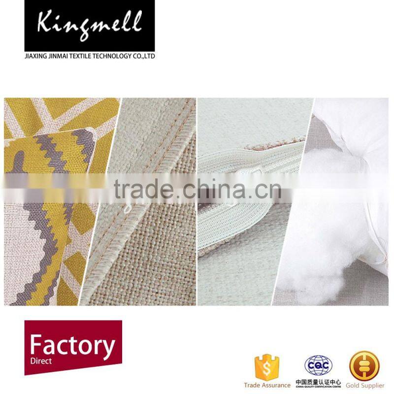 2016 Wholesale custom printed decorative linen cushion covers