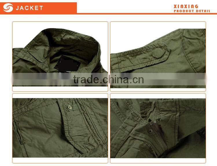 Hot sale pure cotton heavy washed men jacket for cargo