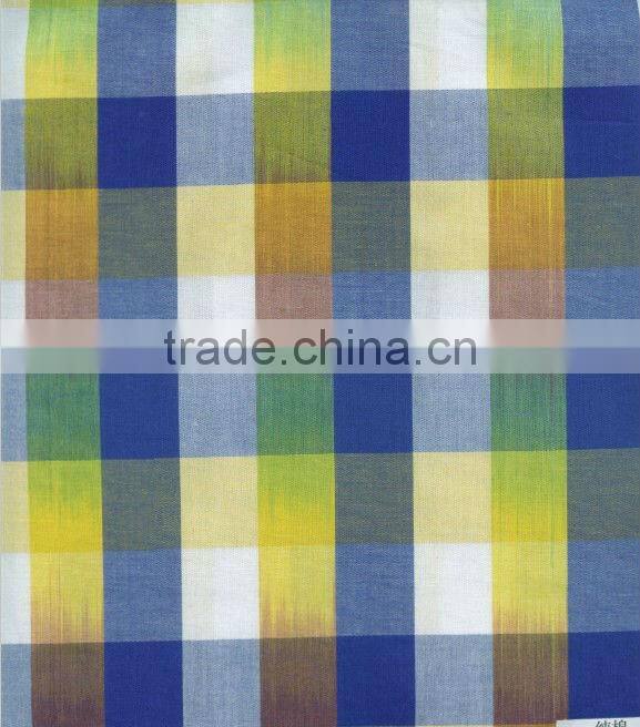 Space dyed fabric woven shirt fabric