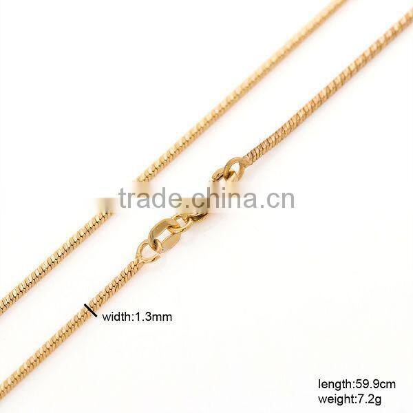 Simple style diferent types necklace chains