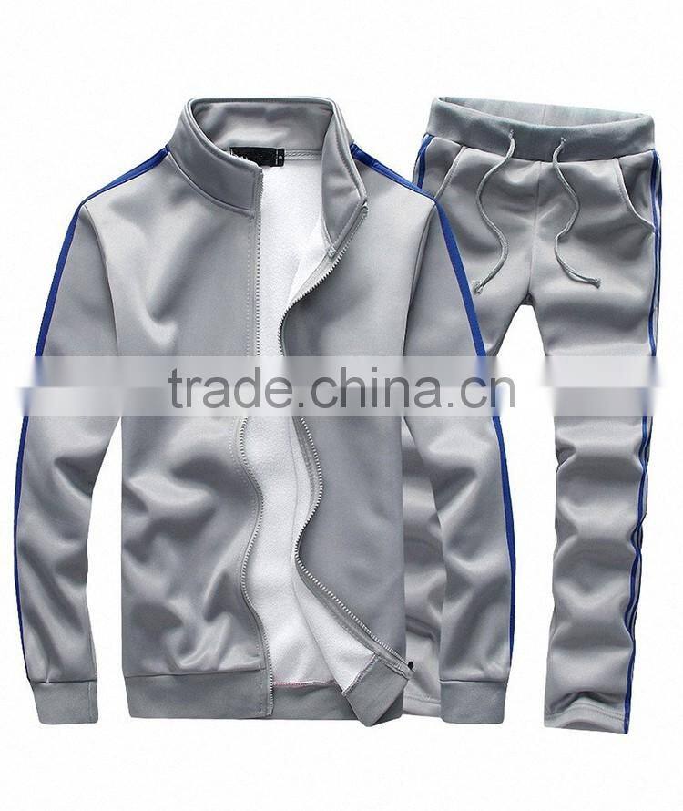 mens suit/warm male sport fleece suit/male Cardigan men's fleece suits autumn leisure coat