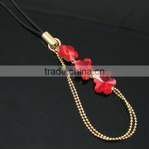 fashion ball chain mobile charm, cell phone accessories, high class crystal mobile accessories