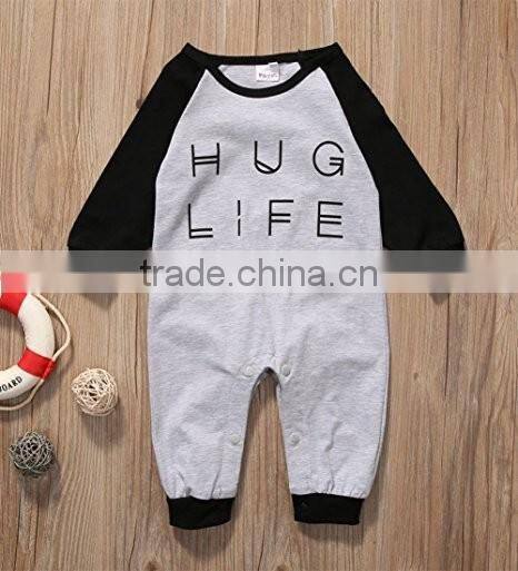 100% cotton Custom design print baby clothing onesie