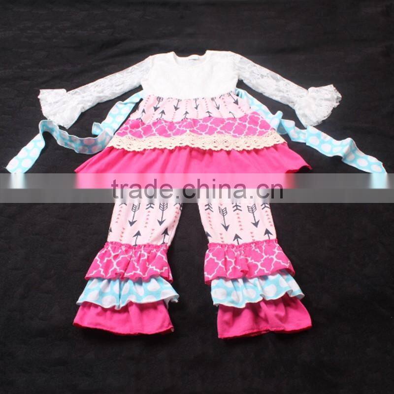 Mustard White Stripy Cardigan And Coffee Polka Trousers Girl Sweet Spring Clothing sets LBYTZ001-40