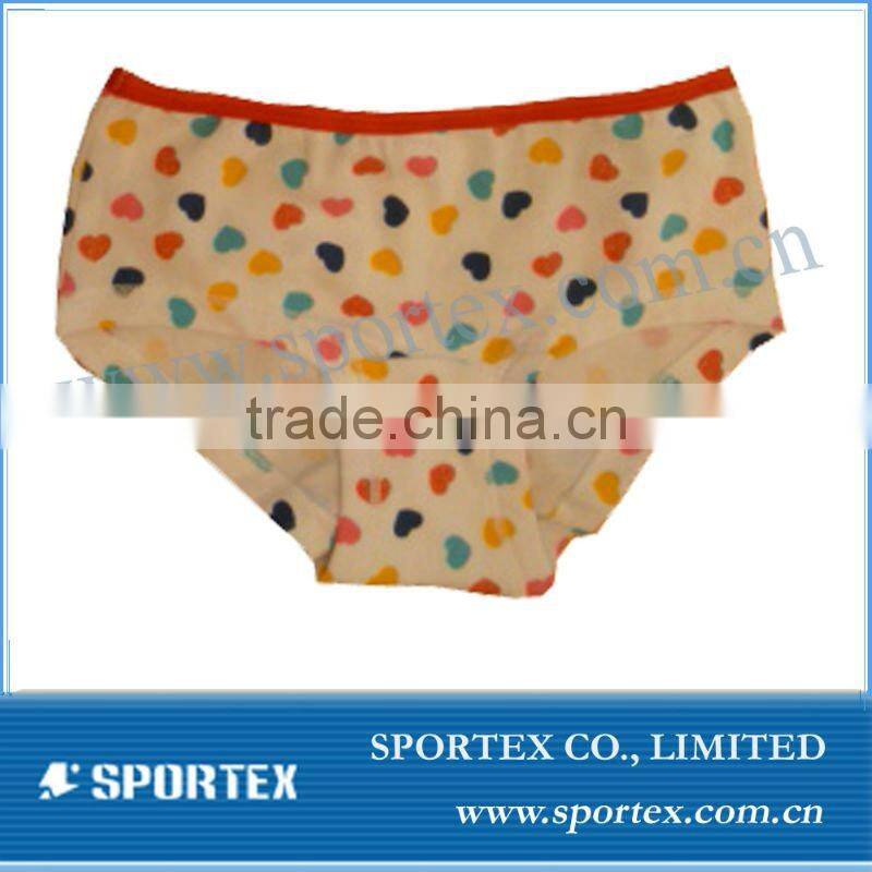 100% cotton girl's underwear