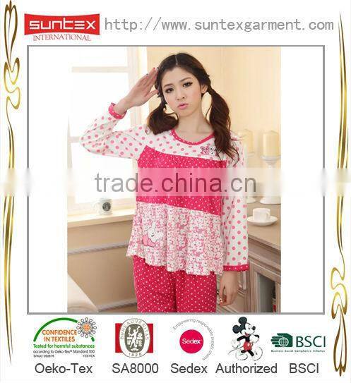 Long Sleeve Cotton Pregnant Women Pajamas