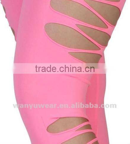 plus size seamless lazer cut leggings