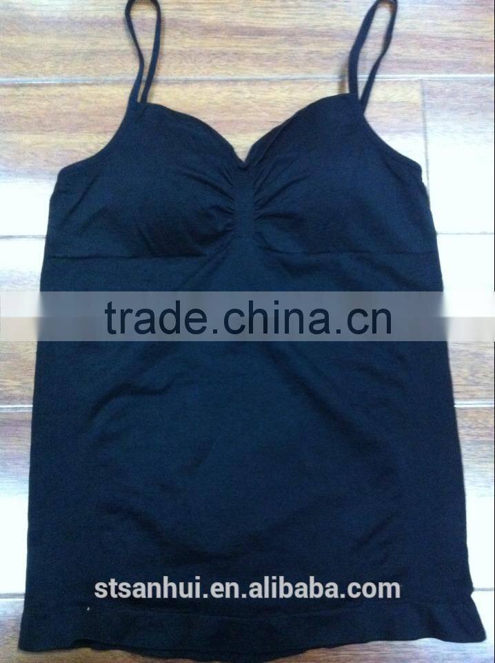2014 Hot sale lady girls sexy seamless camisole tops