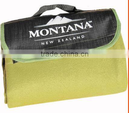 100% polyester designer waterproof polar fleece picnic rug