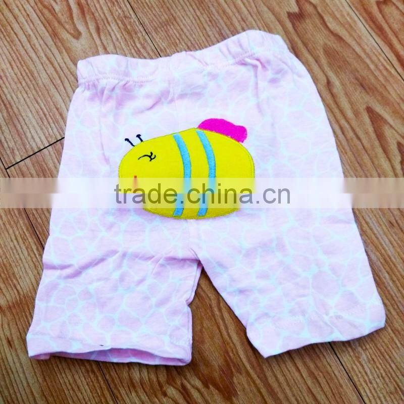 Absorbable cotton summer short baby girls trousers