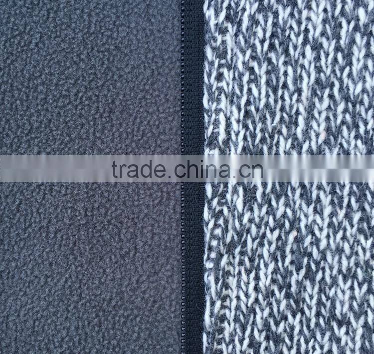 Bodkin and fleece bonded cheap hooded sweatshirts melange gray mens knitted jacket