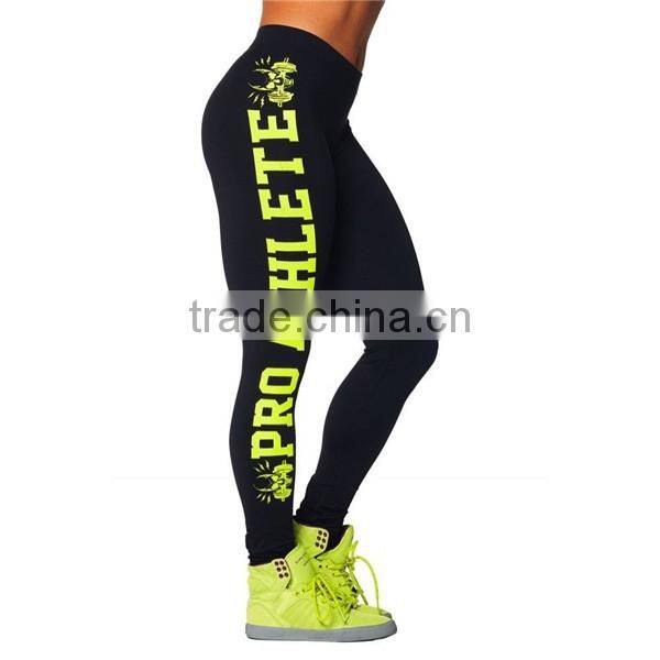 Fashion design women print compression running tights women leggings