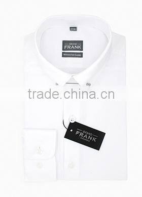 White shirt for man latest design pinned collar mens dress shirts