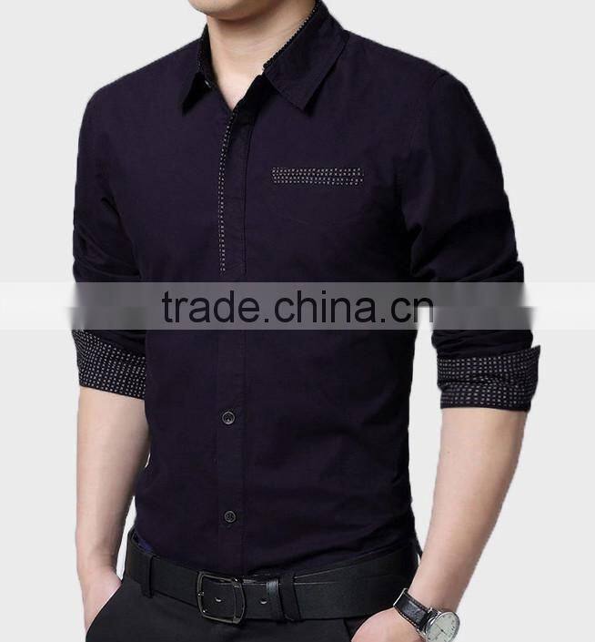2016 New style multi colored slim fit casual shirt for men
