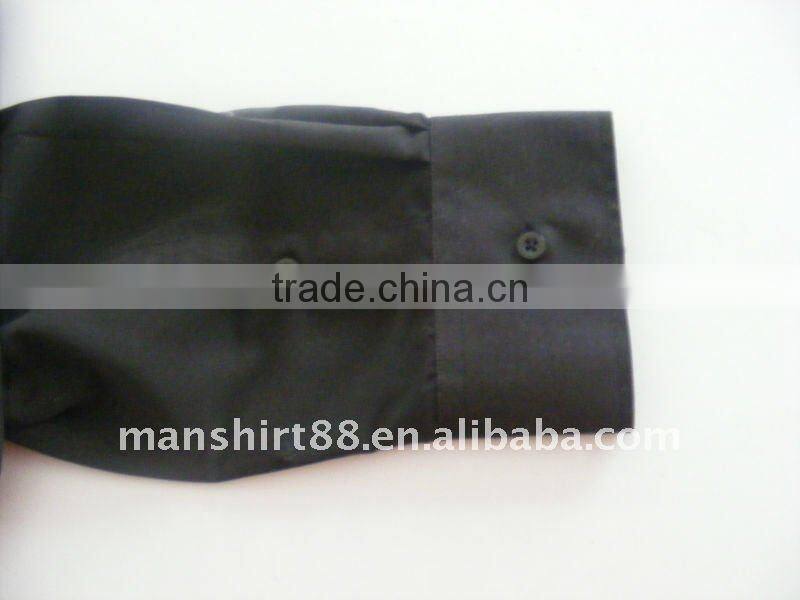 men's microfiber black tuxedo dress shrit