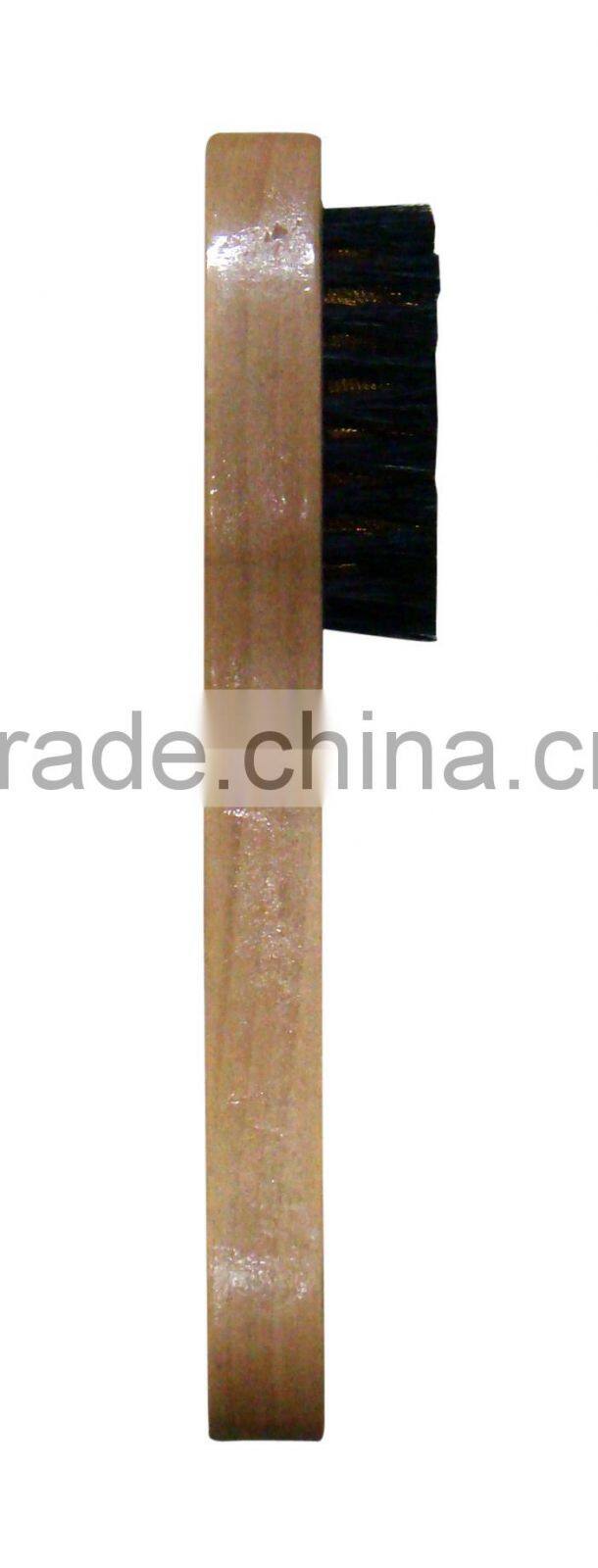 Long wooden handle plastic hair shoe brush