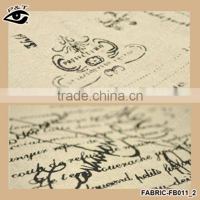 Hot Sale Western Style Printing Canvas Fabric Cotton and Linen Fabric Zakka Fabric Household Textile Cloth