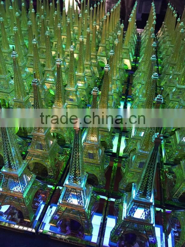 Hot Sale !!Wholesale Crystal Eiffel Tower model with Black Plated For Wedding gift Souvenir JC-01