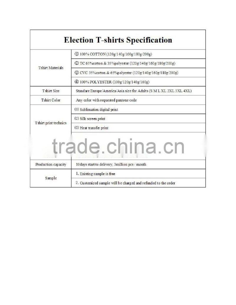 Custom Mens T-shirt Promotional Plain Cotton T-shirt