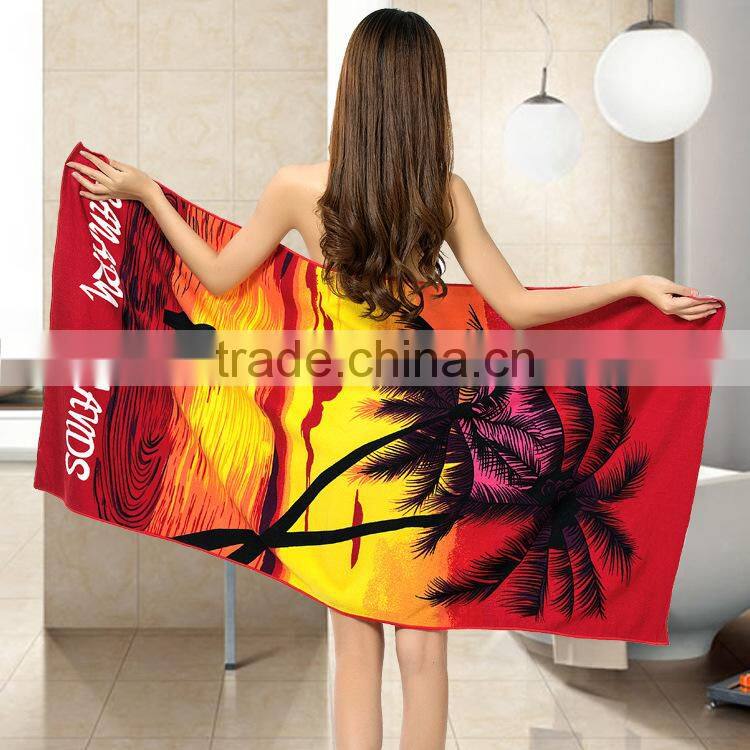 Hot Sale Australia Market 100% Polyester microfiber 280 gsm round beach towel