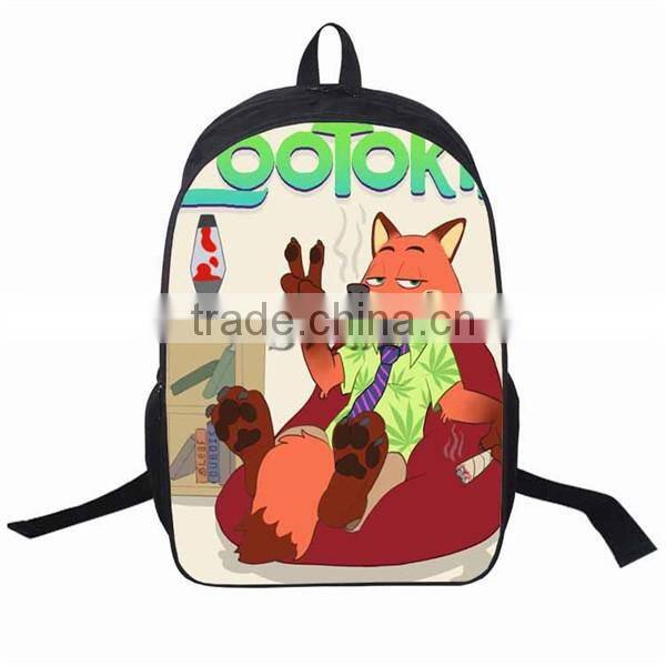 Latest Zootopia school bag Popular Movie school backpacks Wholesale Lovely school bag for kids