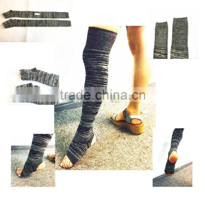 Sexy Hot Teen Girl Yoga No Skid Yoga Sock, Extra long Knee High Yoga Socks With Grip --AMY703