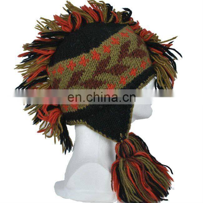 2015 latest funny acrylic winter ear hat