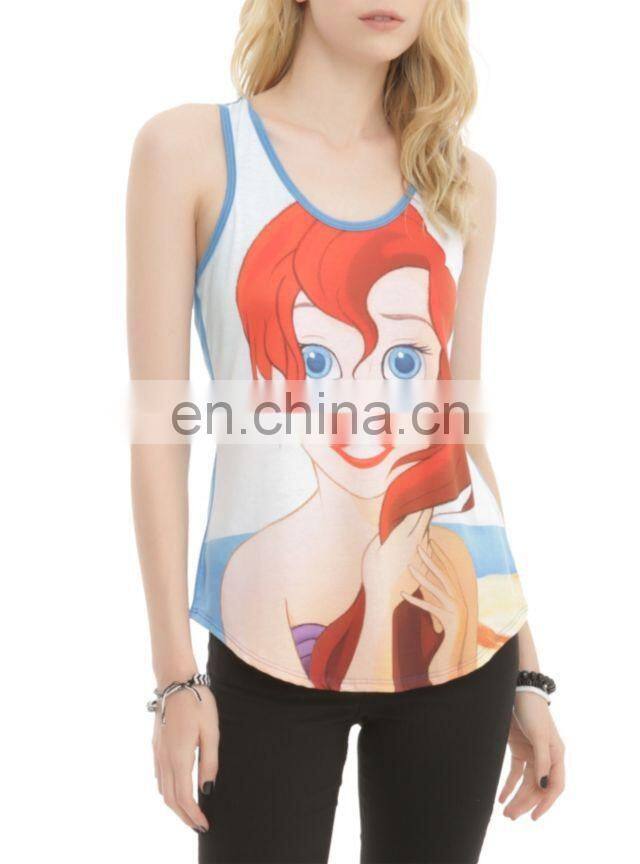 2015 hot sale sublimated tank top women