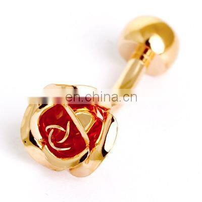 Elegant Green Flower Shirt Cufflinks