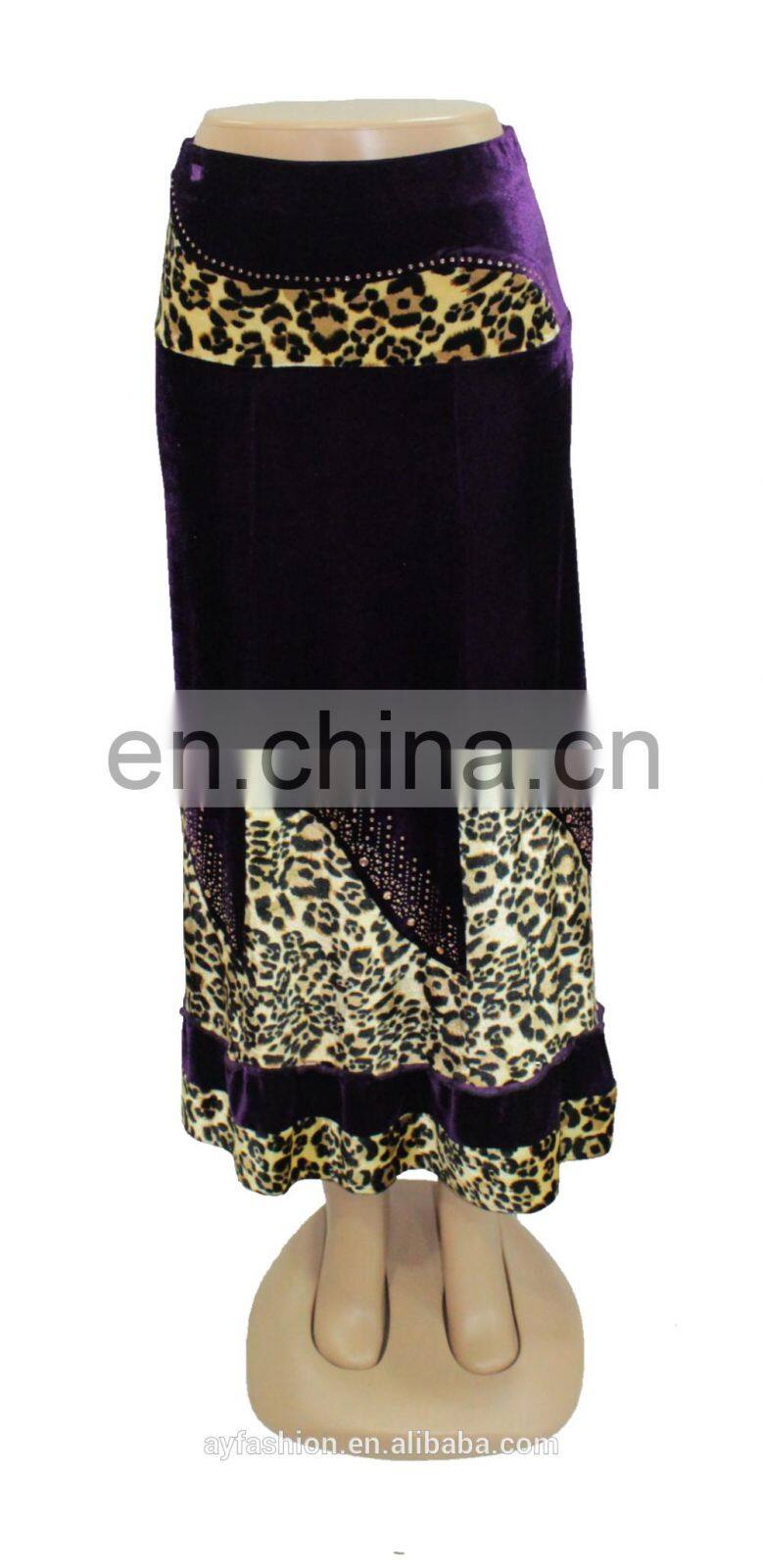 European casual latest fashion maxi lady skirts