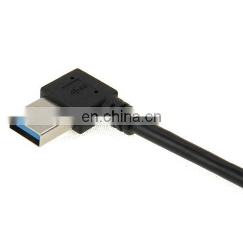 18 cm USB 3.0 Right Angle 90 Degree Extension Cable Male to Female Adapter Cord