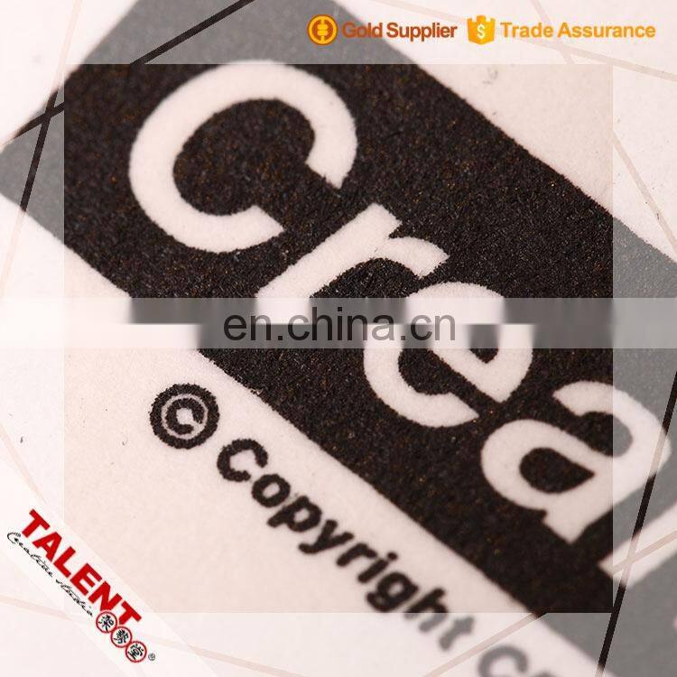 custom silk screen printing jeans pants waist leather patch label