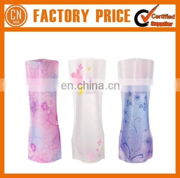 Fashion Foldable PVC Plastic Collapsible Flower Vase