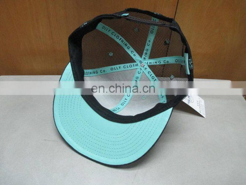 nylon corduroy embroidery trucker mesh snapback cap