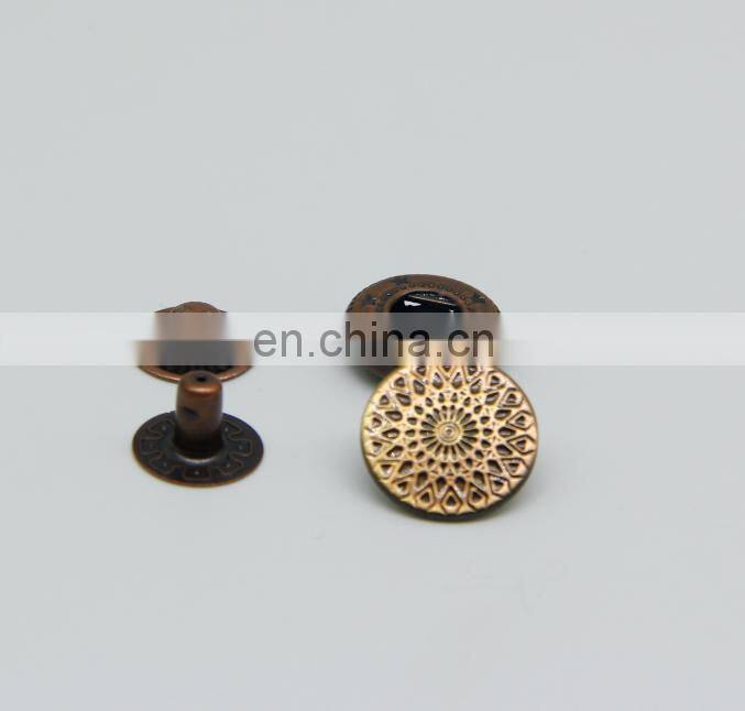 custom anti copper snap button for clothing