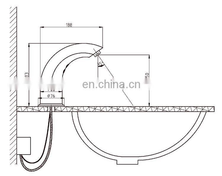 Bathroom cold and hot water automatic sensor water mixer