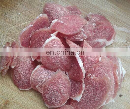 Automatic frozen meat/beef/pork slicer / frozen chicken meat slicing processing machine