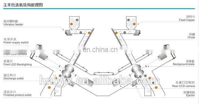 color sorter used for corn, beans, wheat for sale