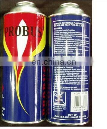 5 color CMYK seam henght 380mm printing empty snow spray and CRAZY RIBBON cans