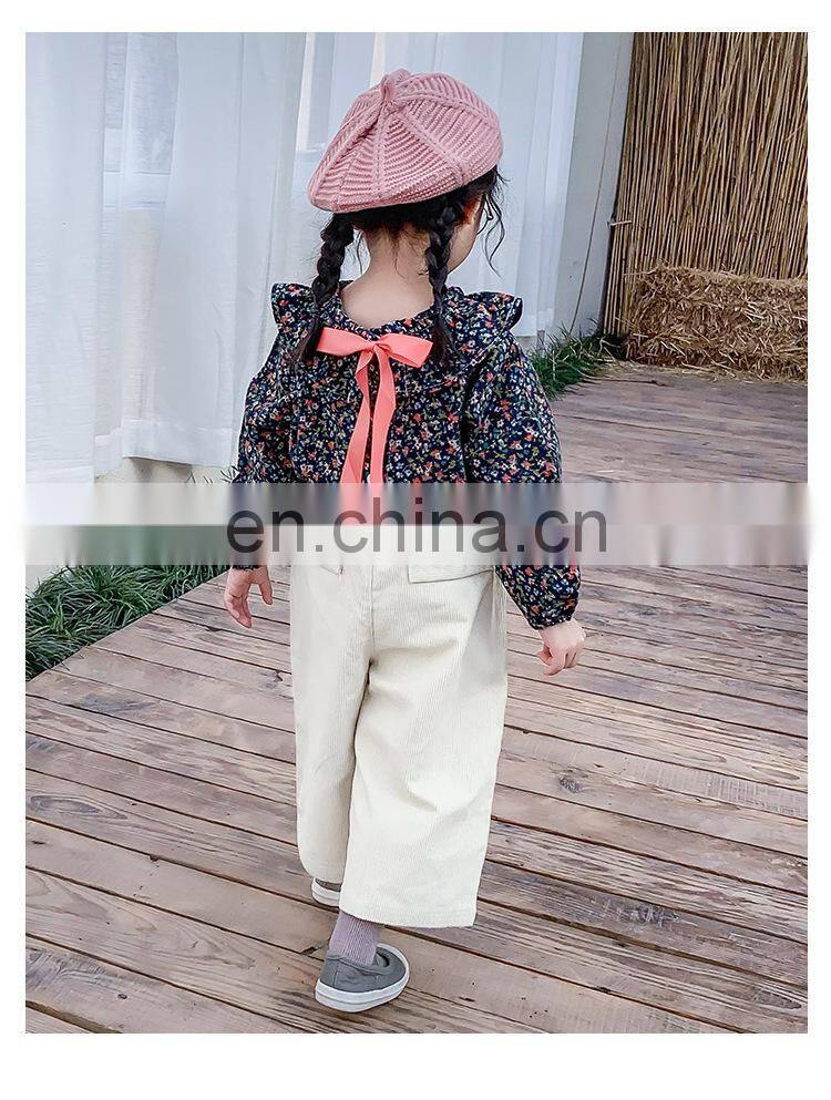 Corduroy Trousers Loose Pants Kids wide Corduroy leg pant More Colors you can choose