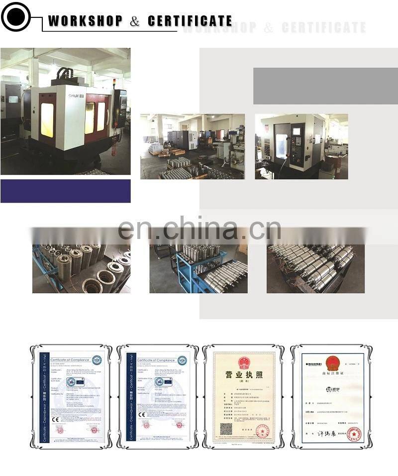 4 bearing water cooled 3KW spindle motor 220V 100MM diameter 4 pcs bearing ER20 GDZ-100-3.0